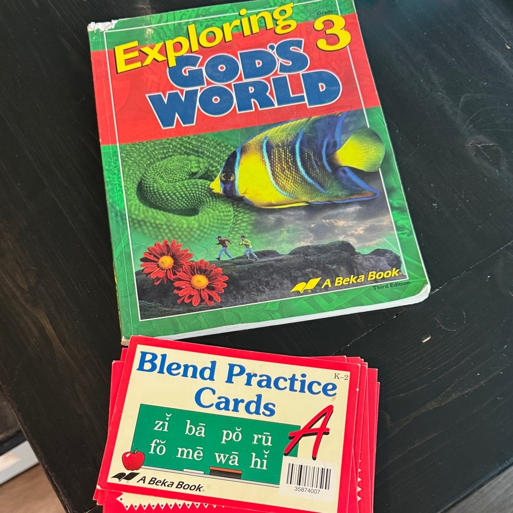 Exploring God's World & Blend Practice Cards Set